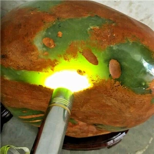 27.5Kg Jadeite Boulder - rough raw Cut Natural Jade Specimen +stand  X11 - Picture 1 of 12