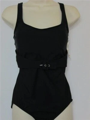 Nuevo con etiquetas Traje de baño de una pieza Inc International Concepts negro talla 20 Foto 1 de 4