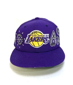 Lakers New Era Paisley Fitted Hat Size 7 - Picture 1 of 9