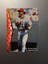 Juan Gonzalez 1995  Upper Deck SP #195 Red Foil Texas Rangers 