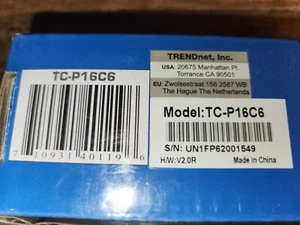 Trendnet Patch Panel TC-P116C6, Brand New in the Box - Picture 1 of 5