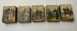 MATCH BOXES CIVIL WAR THEME Vintage Lot of 5 Match boxes - Picture 1 of 10