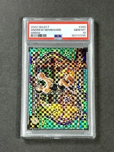 2022 Select ANDREW NEMBHARD Rookie Green Checker Prizm RC #1/5 PSA 10 - POP 4 - Picture 1 of 5