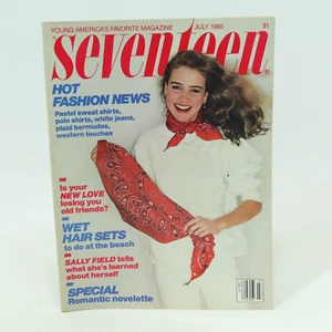 SEVENTEEN Magazine July 1980 - Coats, Accessories, Work Wear, Hot Teen Fashion - Picture 1 of 12