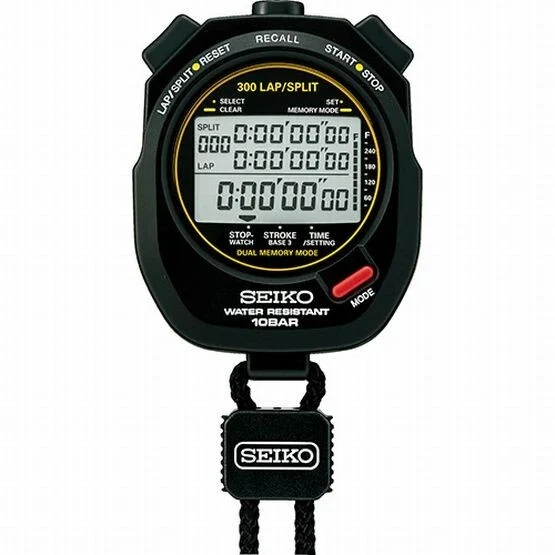 Reloj Seiko SVAS009 Digital Cuarzo Cronómetro Plateado Japón Modelo Unisex Foto 1 de 1