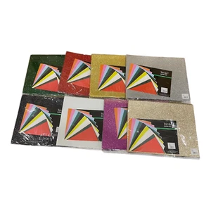 *AUSVERKAUF* Premium A4 FILZ GLITZER KARTE Blatt Papier Basteln 80 BLATT - Bild 1 von 4