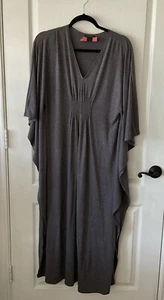Natori Gray Knit Kaftan Maxi Dress Nightgown Women’s Size XS Dolman Sleeve - Picture 1 of 9