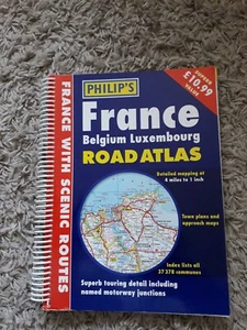 Philip's France, Belgium, Luxembourg Road Atlas (paperback)-Philip's Maps - Picture 1 of 5