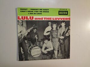 LULU AND THE LUVERS: Shout +3-France 7" 1964 Decca Disques 457.045 Medium EP PCV