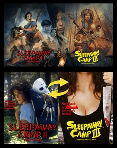 SLEEPAWAY CAMP 2 & 3 LIMITED EDITION 4K UHD BLURAY POSTERS - SCREAM FACTORY - Picture 1 of 1