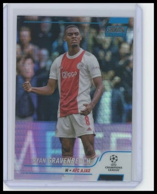 2021-22 Stadium Club Chrome UEFA #86 Ryan Gravenberch Blue Prism Refractor - Image 1 of 2