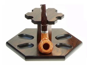 Palisandre pipe stand “Hexagon“ for 6 pipes - Bild 1 von 1