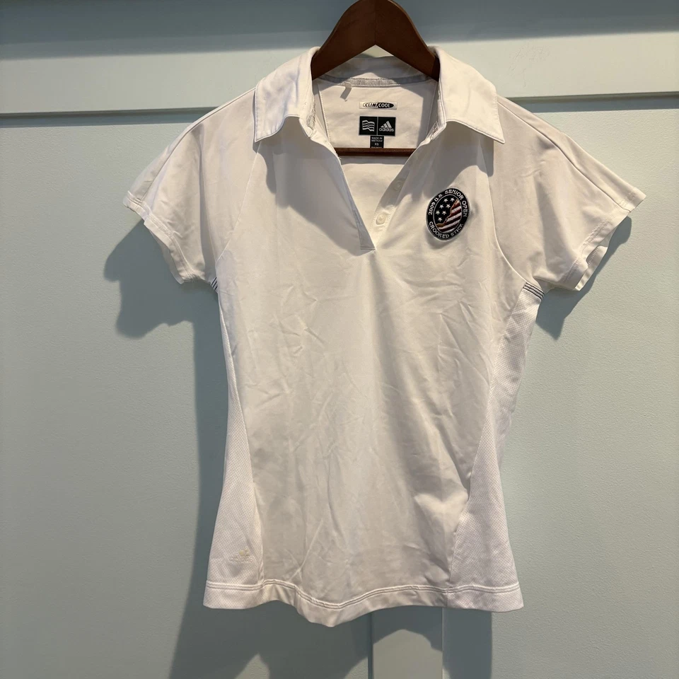 Adidas Shirt Womens XS White ClimaCool 2009 US Senior Open Crooked Stick Golf - Image 1 of 4