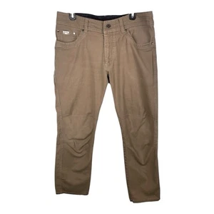 Kuhl Kanvus Pants Khaki Tan Vintage Patina Dye Outdoor Hiking Mens 34x30 (34x28) - Picture 1 of 20