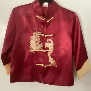 asian satin pajama set child sz 8 unisex - Picture 1 of 5