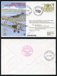 C83 First Flight of the Last Sopwith Strutter Signed by Mr V. Bellamy - Picture 1 of 1