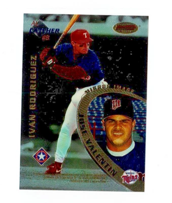 Bowman's Best 1996 Ivan Rodriguez/Mike Piazza Mirror Image SP! HOF!🔥🔥🔥 Foto 1 de 2