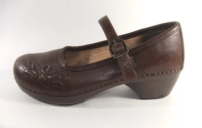 Zapato cómodo Mary Jane de cuero marrón para mujer Dansko EE. UU. 8,5 UE 39 Foto 1 de 4