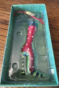 Department 56 Lollysticks Christmas Decorative Boot Ornament Original Box - Picture 1 of 5