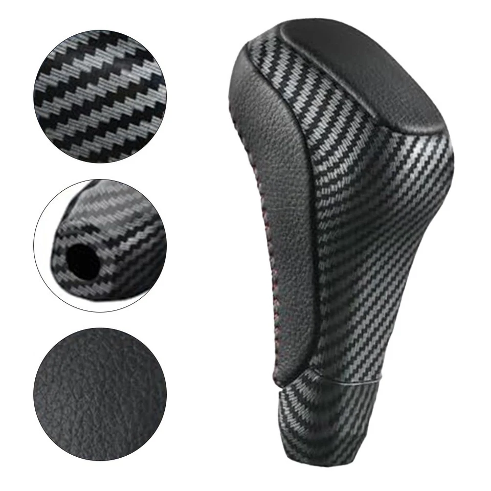 Shift Knob Vehicle Shift Control Carbon Brazing Carbon Brazing Color Plastic - Image 1 of 4