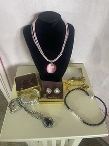 7 Piece Lot Premier Designs Necklace Earrings Bracelet Mostly New - Picture 1 of 8