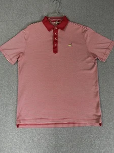 Polo Masters Golf - Taglia M - Logo a righe rosso/bianco - Foto 1 di 7
