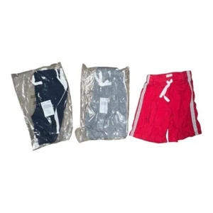 The Children's Place Lot of 3 Athletic Cotton Shorts Red Gray Blue Boys Small - Picture 1 of 4