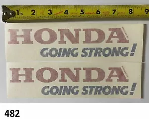 2! Honda Going Strong decal sticker CB CL CLS Hawk Vintage Cafe Racer CB500 550 - Foto 1 di 4