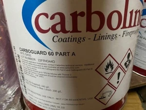 Carboline Carboguard 60 Part A, Dow Mist Gray, 4.84 Gallons, EXP 01/2025 - Picture 1 of 2