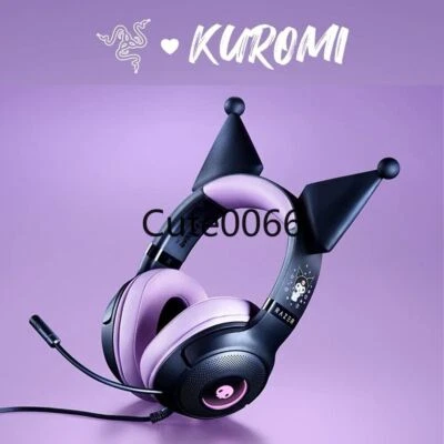 New Razer x Sanrio Kuromi wired earphones limited edition hot selling - Image 1 of 4