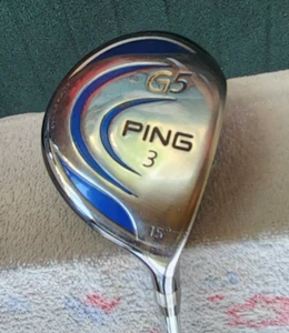 Ping G5 Fairway 3 Wood 15 degree Metal Shaft Golf Pride Grip 455 SS Face 43" - Picture 1 of 6