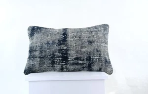 Kilim Pillow Cover 12x20 Turkish Handmade Sofa Couch Floor Lumbar Cushion E969 - Picture 1 of 4