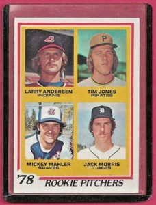 Tarjeta de radiocontrol de Jack Morris 1978 Topps # 703 Rookie Pitchers casi nueva - Imagen 1 de 3