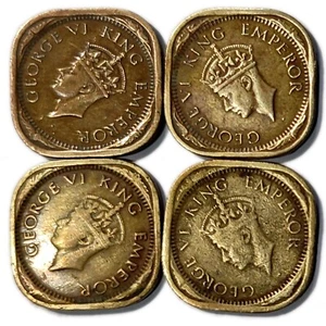INDIA BRITÁNICA MEDIA ANNA 4 MONEDAS DE LATÓN - GEORGE VI - AÑOS SERÁN CAMBIADOS - Imagen 1 de 3