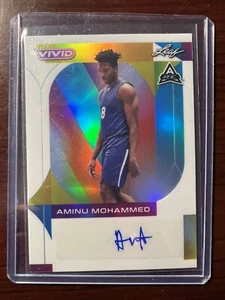 2023 Vivid Leaf Aminu Mohammed Autogramm Rookie-Karte 🙂 🙂 - Bild 1 von 2