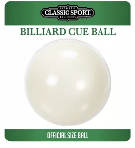 Classic Sport offizielle Größe Billard Queueball, 2,25 Zoll neu tolles Geschenk - Bild 1 von 4