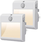 Night Light Plug in Wall, [2 Pack] LED Motion Sensor Night Light with Light Warm