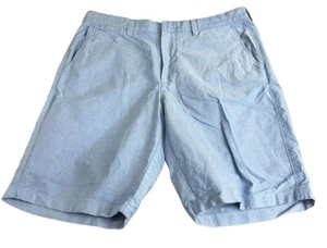 J. Pantalones cortos Crew Chino para hombre cintura 35"" 10,5"" entrepierna azul chambray 100 % algodón - Imagen 1 de 9