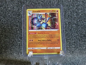 Lucario SWSH09 Brilliant Stars Pokemon Card - Rare Holo Foil - Picture 1 of 2