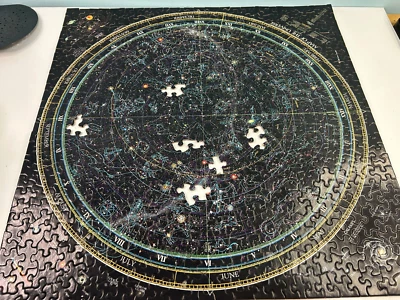 Springbok Map of the Universe 500 piece Jigsaw Puzzle Vintage 1993 Incomplete - Image 1 of 4