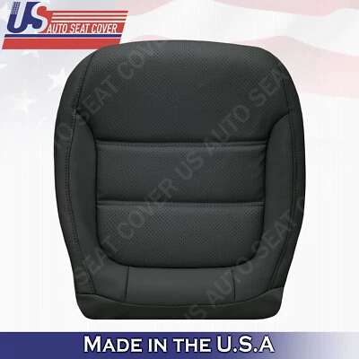 Volkswagen Jetta SE 2011 a 2016 pasajero parte inferior cubierta de cuero perforado negro Foto 1 de 4