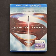 Man of Steel (Blu-ray, 2013) Slipcover 2 Disc Free Shipping
