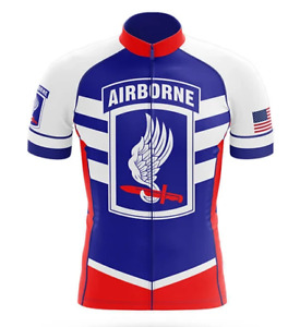 173rd Airborne Brigade Cycling Jersey Short Sleeve Pro Clothing Bike Vintage