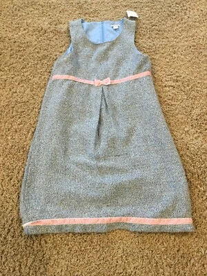 Modest Little Girls Woven Jumper Light Blue And Pink size 14 By Heartstrings - Image 1 of 3