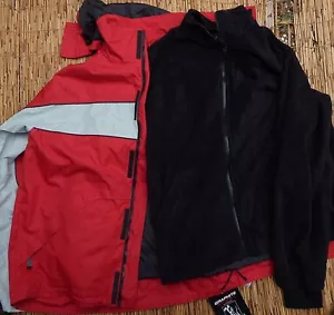 ABRIGOS DE INVIERNO 3 EN 1 INTERCAMBIADOR DE ABRIGOS DEPORTIVOS DE GRAFITO PARA HOMBRE LISTA $140 - Imagen 1 de 12
