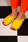 Yellow Melissa Cross Over Open Toe Sandals Eur 40 uk 7