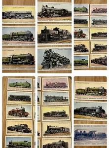 1930's Wills Cigarette Cards collection - 22 of a 50 set feat Steam Locomotives - Picture 1 of 12