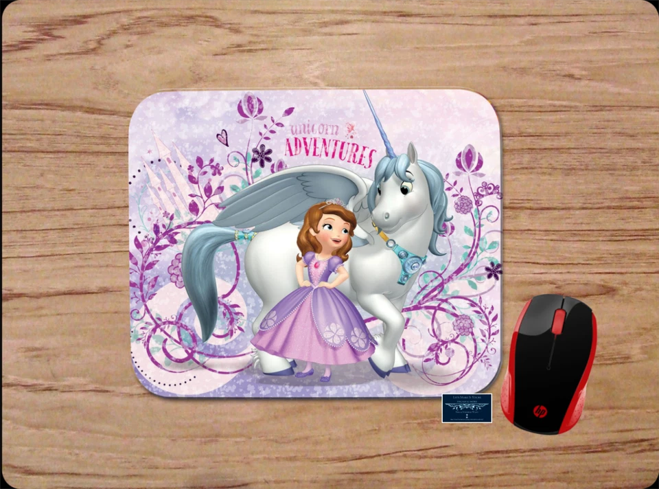 SOPHIA THE FIRST UNICORN ADVENTURES PURPLE PRINCESS MOUSE PAD DESK MAT KIDS GIFT - Image 1 of 1