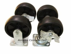 6PHPRSB 6" Toolbox Caster Set of 4 with Top Lock Brake, 3000 lb. Capacity - Picture 1 of 3
