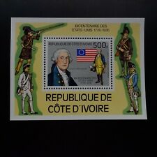 Cote D'ivoire Bloc Sheet N°6 George Washington mint Luxury MNH